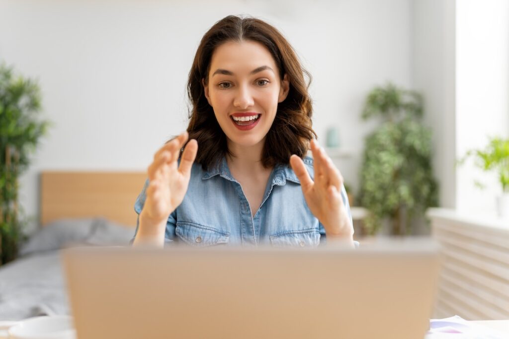 A woman is overjoyed with Telemedicine in OKC